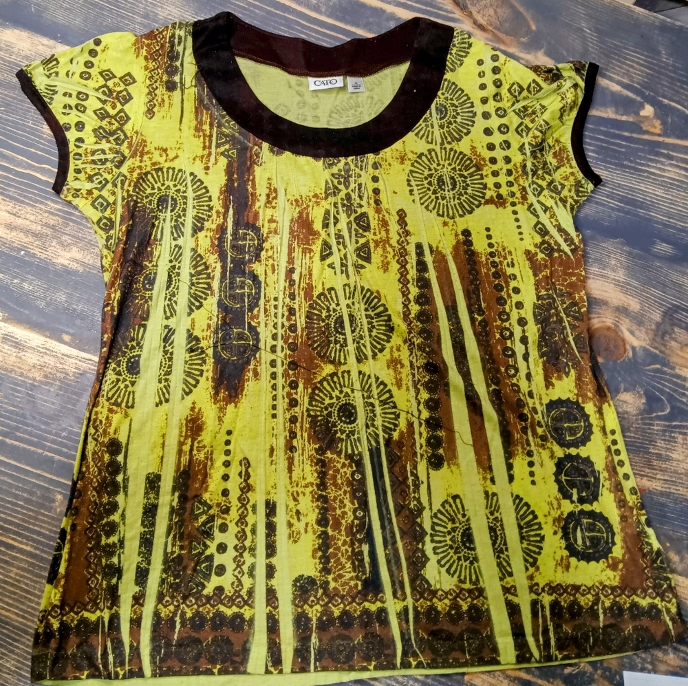 Cato's women's print shirt
